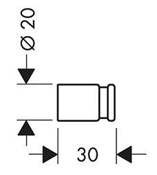 Крючок Hansgrohe 40537810 хром